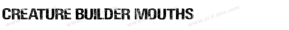 Creature Builder Mouths字体转换